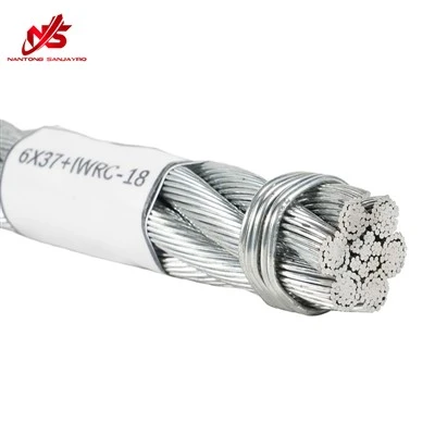 6x37+IWR 6x37+IWS Ħabel tal-Wajer tal-Azzar Galvanizzat